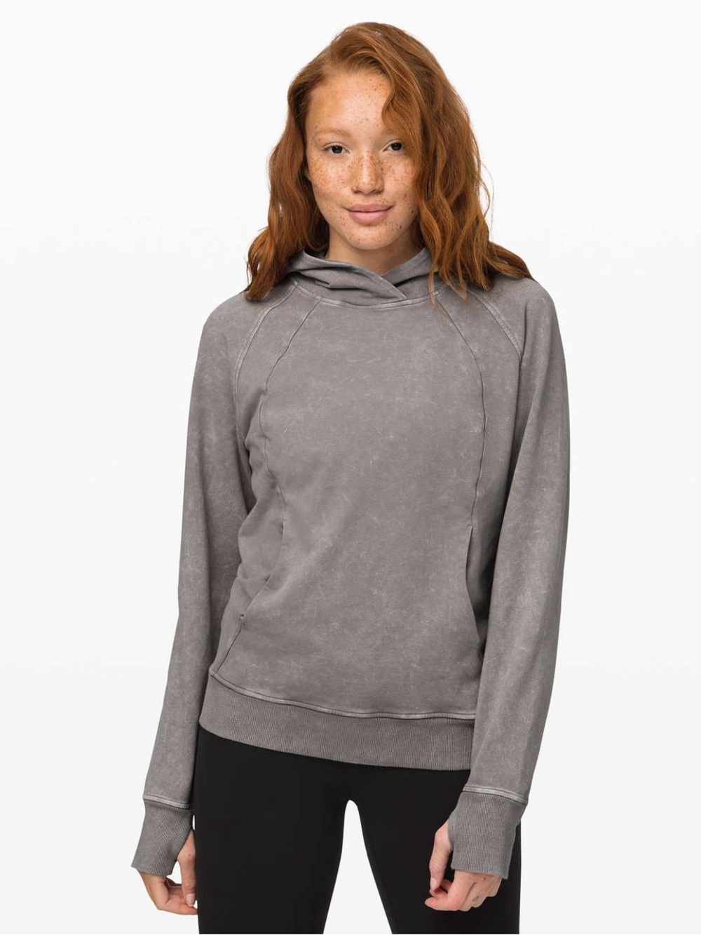 Lululemon Scuba Pullover *Wash Washed Dark Chrome